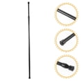 thumbnail image 1 of OULII Tringle à Rideau Rideau de Douche Tension Réglable Noir Métal Lot de 1 pour Décoration de la Maison, 1 of 6