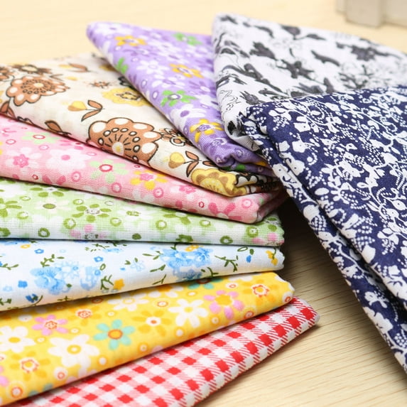 7PCS/Set Mixed Printing 25x25cm Floral Fabrics for Patchwork Sewing Materials Quilting Scrapbooking Cotton Cloth