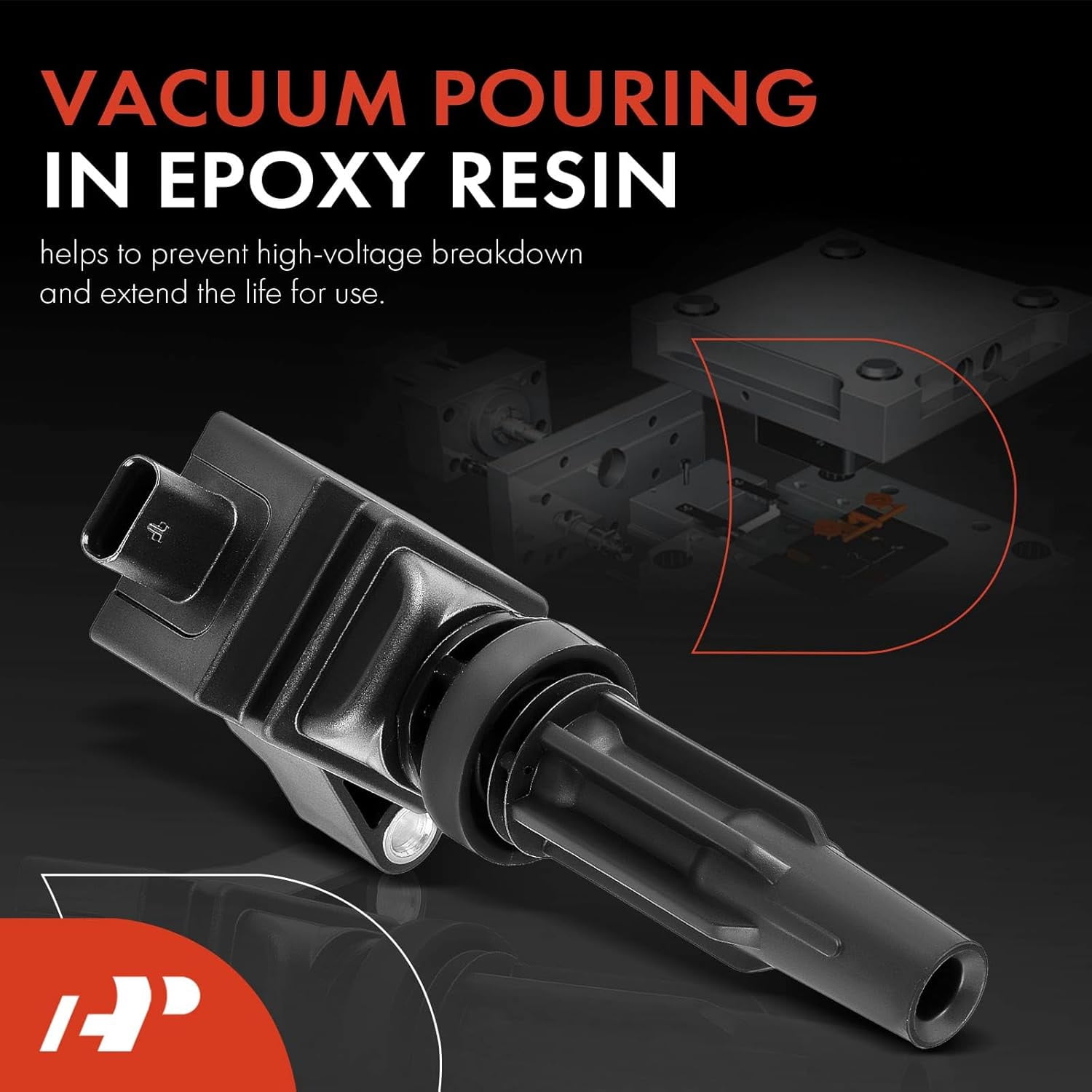 A-Premium Ignition coil Packs Compatible with Ford Explorer Escape 2020-2022, Edge 2019-2021, Ranger Transit Connect 2019-2022, Bronco Sport 2021-2022 & Lincoln Nautilus 2019-2021, Corsair 4-PC Set