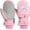 Pink Rabbit, variant on Rhino Valley Snow Mittens for Kids, Waterproof Toddler Ski Gloves, Warm Winter Mittens with Adjustable Magic Tape,Snow Gloves for Outdoor Skiing Snowboarding (Blue, S)