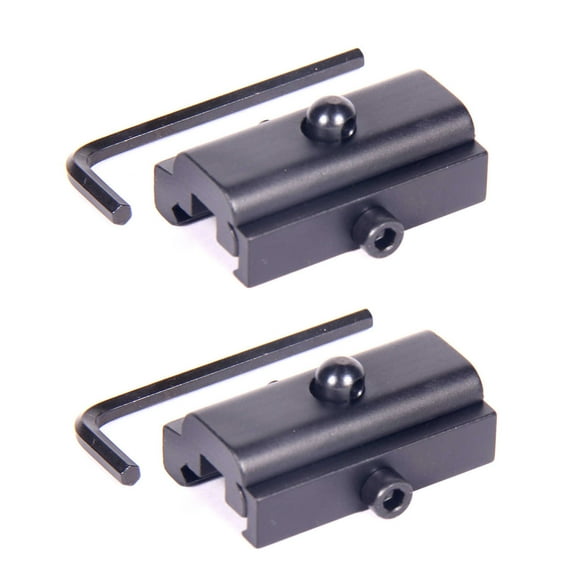 TACFUN 2PACK Harris Style Bipod Adapter Fit Weaver / Picatinny Rail