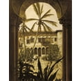 thumbnail image 2 of Parks, David 20x24 White Modern Wood Framed Museum Art Print Titled - View to the Courtyard, 2 of 4