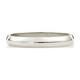 thumbnail image 3 of Women's Solid 10K White Gold 3mm Traditional Fit Plain Wedding Band Ring Size 6.5, 3 of 6