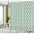thumbnail image 4 of Ambesonne Goose Shower Curtain, Ladies and Gentlemen Geese, 69"Wx70"L, Seafoam Coconut and Orange, 4 of 4