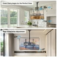 thumbnail image 6 of MountFTV Ceiling TV Mount for 26-70 inch TVs ,Holds up to 110lbs, Max 400x400mm, 6 Adjustable Height Setting Full Motion Hanging TV Wall Mount Bracket, 6 of 8