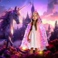 thumbnail image 2 of Set de disfraz de princesa Fedio Unicorn Light Up con juguetes 3-8Y, 2 of 7