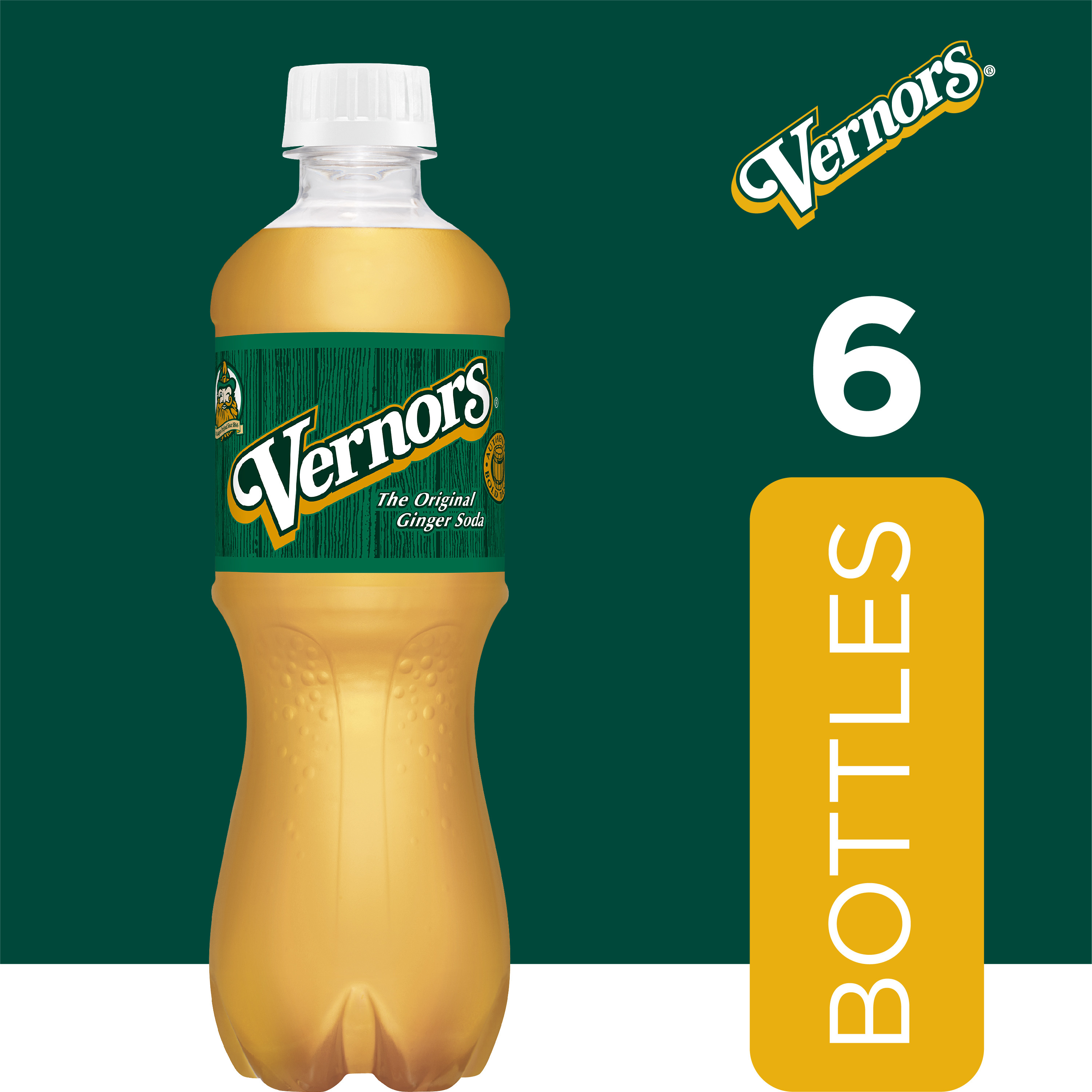 Vernors Caffeine Free Ginger Ale Soda Pop, 16.9 fl oz, 6 Pack Bottles - image 3 of 13