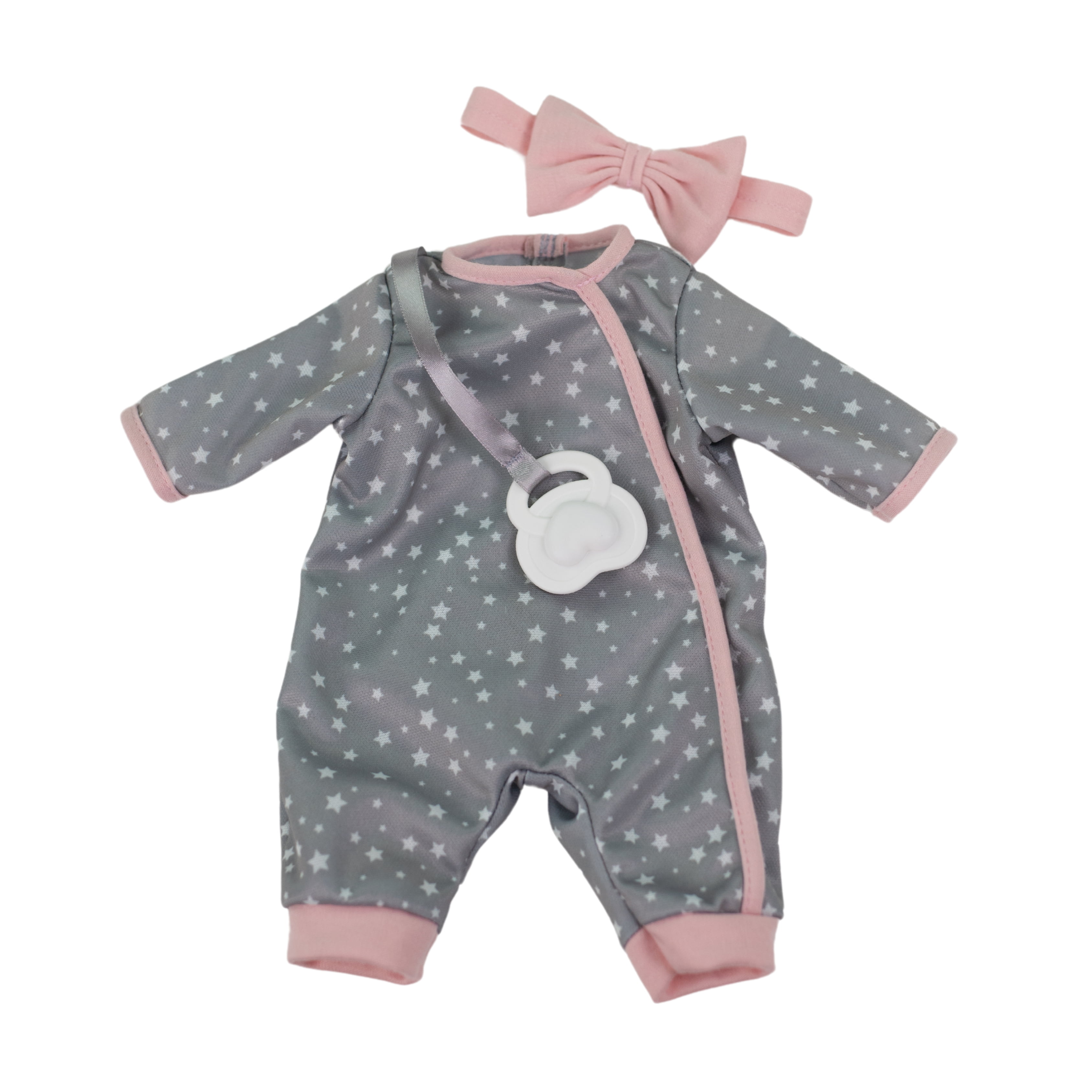 My Sweet Baby: My Cuddly Baby® Doll Twins Play Set, Grey Outfits, 7 Pieces Included, MSB Twins Play Set