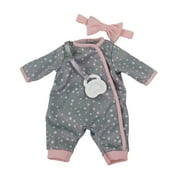 My Sweet Love: My Cuddly Baby® Doll Twins Play Set, Grey Outfits, 7 Pieces Included