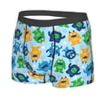 thumbnail image 2 of Kll Cartoon Monster Men'S Cotton Boxer Briefs Underwear-X-Large, 2 of 9
