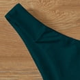 thumbnail image 5 of Bikini Sets for Women 3-Piece Triangle Swimsuit with 2 Tie Side Bottoms, Solid Color Mint Green XL, 5 of 7
