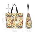 thumbnail image 5 of Kdxio 70s Hippie Style Casual Tote Bags Women Big Capacity Shoulder Bag for Women Travel Shoulder Bags Handbags, 5 of 8