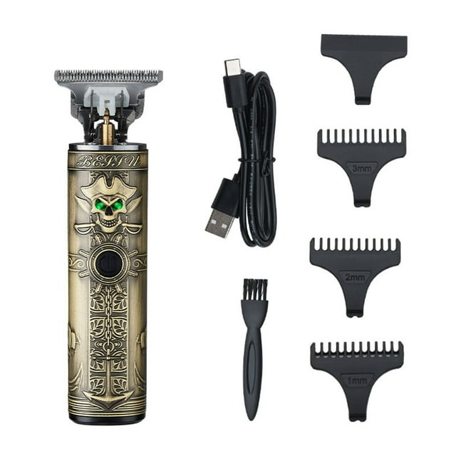 Electric Clippers USB Cordless Hair Clipper with Limit Combs Digital Display Hair Trimmer for Men Barbers Home