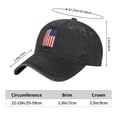 thumbnail image 3 of American Flag Cowboy Hat Baseball Hat Trucker Hat For Men Women Retro Denim Hats Baseball Cap Dad Hat, 3 of 5