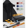 thumbnail image 2 of Fuklindy Graphene Heated Jacket for Women with Battery, 12V Fast Charge 18400mAh Large Capacity Winter Outdoor Lightweight Heating Jackets, 2 of 5