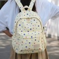 thumbnail image 2 of UJNDER Starry Pattern Korean Style Backpack for Large Capacity Daypack with Design for High School Students High School Backpacks,02_Yellow,Large, 2 of 4