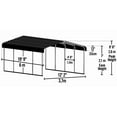 thumbnail image 3 of Arrow Black/Eggshell Steel Carport, 3 of 8