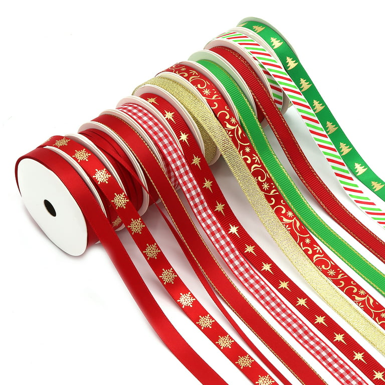 VATIN 100 Yards 1 Wide Christmas Ribbon Holiday Printed Grosgrain Org –  Vatin Ribbon