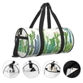 thumbnail image 5 of KLL Cartoon Cactus Duffle Bag For Men Women Sport Gym Fitness Tote Travel Training Workout Basketball Football Weekender, 5 of 8