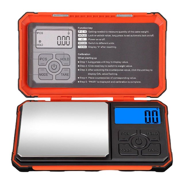 Báscula portátil para joyería, precisión de 0,01 G, pantalla LCD retroiluminada, alta precisión 100g 001g