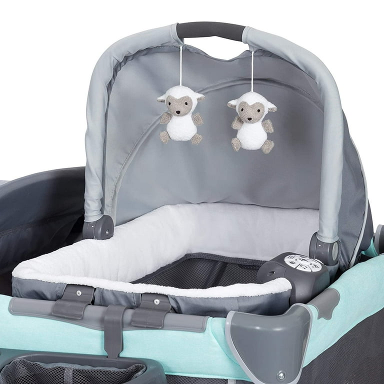 Baby Trend Retreat Nursery Center Playard with Bassinet and Travel Bag -  Hint of Mint Green - Green