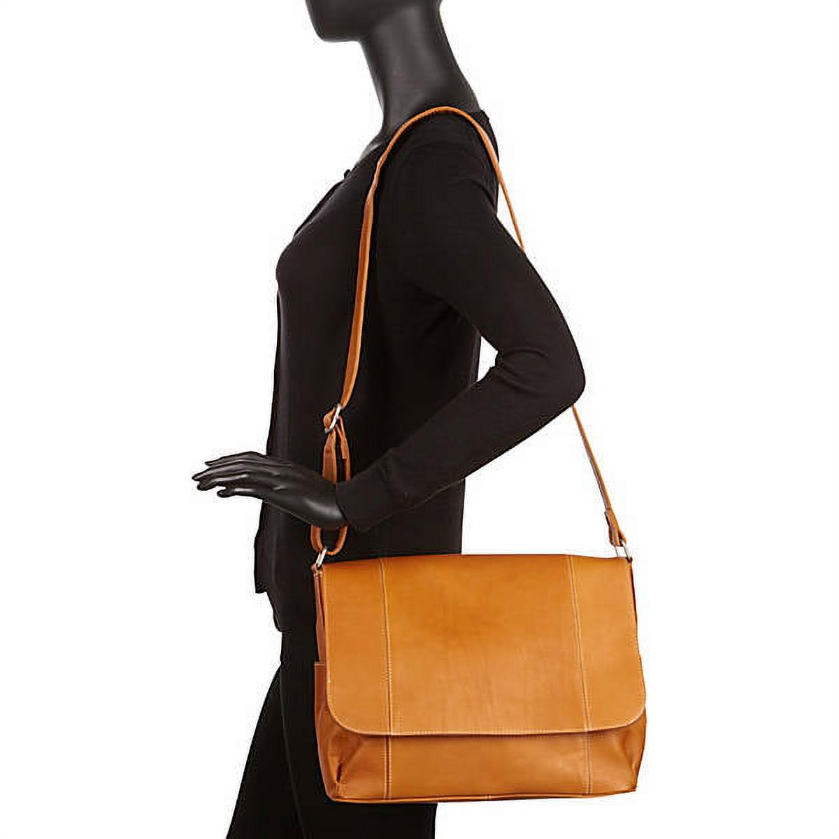 Le Donne Leather Flap Over Shoulder Bag LD-5004 - image 4 of 4