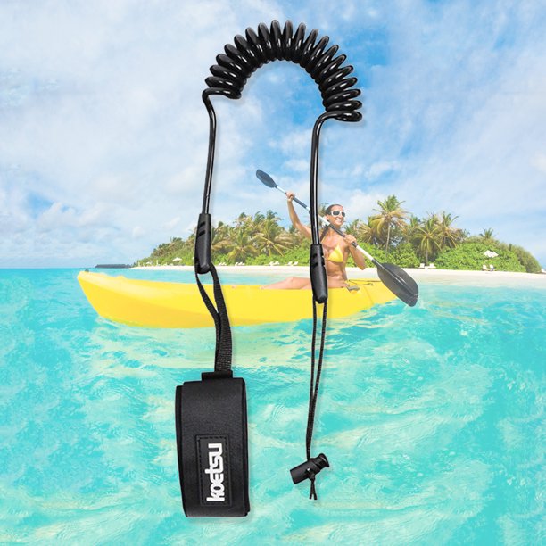 Cuerda de mano de seguridad para surf portátil TPU Kayak Paddle Leash para Paddleboards Kayaks