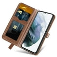 thumbnail image 4 of Galaxy S22 Case - TECH CIRCLE [with Card Holders & Removable Hand Strap] Protective Synthetic Leather Wallet Cute Cover Case for Samsung Galaxy S22 (6.1 Inch) 2022 Release, Brown, 4 of 9