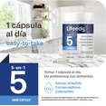 thumbnail image 3 of Suplemento de Magnesio LIFEED5 Citrato Glicinato L-Treonato Malato 60 Cápsulas, 3 of 7