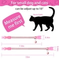 thumbnail image 2 of Mumup 4 Pieces Rhinestones Cat Collars Breakaway Cat Collar with Bell Bling Pet Accessories with Soft Velvet, 2 of 6