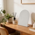 thumbnail image 7 of Yhmxh Desk Magnetic Bulletin Board Arched Top Metal Tabletop Memo Souvenir/Photos Display Board Magnet Display Stand for Home Kitchen Menu Table Office Supplies 7.87"x11.02", 7 of 7
