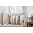 thumbnail image 5 of Better Homes & Gardens Decorative Throw Pillow, Stripe Oversize, Oblong, Ivory/Grey, 14'' x 24'', 1Pack, 5 of 5
