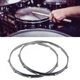 thumbnail image 2 of 2Pcs 14in 10 Hole Drum Hoop Set Alloy Sound Improvement Decorative Drum Hoop for Performance Travel, 2 of 6