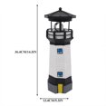 thumbnail image 3 of Gnmfd Solar Light Tower 14" Rotating LED Lighthouse Outdoor Garden Patio Solar Powered Decoration Lamp Auto On Off for Courtyard Lawn Balcony Yard Christmas Lights Outdoor Decorative Lights, 3 of 9