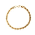 thumbnail image 1 of Pulsera Torzal 6mm ancha para caballero 22cm Chapa de Oro 18K Horoz WH607, 1 of 4
