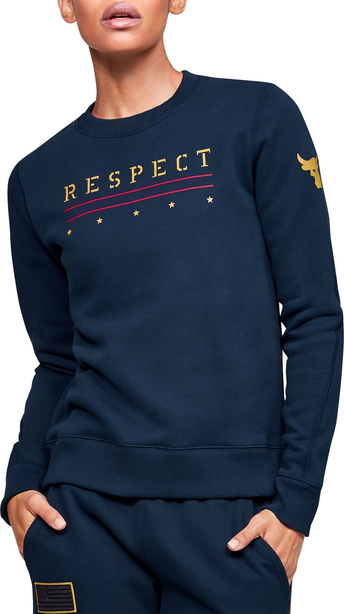 under armour crew neck sweatshirt womens
