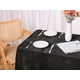 thumbnail image 5 of Mantel rectangular de poliéster tejido para bodas o banquetes, negro, 63"x102", 5 of 5