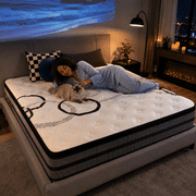 GREOO Queen Mattress 12 Hybrid Mattress in a Box Gel Memory Foam and Pocket Springs with Motion Isolation, Medium Firm, Pressure Relief, CertiPUR-US® Certified Inner Foam