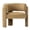 Khaki, variant on AFO Modern Upholstered Dining Chair, Cute Barrel Side Armchair with Round Back for Living Room Dining Room Bedroom, Cream