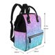 thumbnail image 2 of Fotbe Multicolor Glitter Mochila Maternidad - Lona de Sarga Impermeable, Mochila de Pañales de Gran Capacidad con Múltiples Bolsillos y Correas Ajustables, 2 of 6