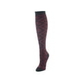 thumbnail image 5 of Legmogue Women's Open Crochet Diamond Pattern Chunky Knee High Sock - Womens - Female, One Size, Dark Gray Heather, 5 of 7