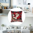 thumbnail image 5 of PIKWEEK  Merry Christmas Pillow Covers , Xmas Trees Buffalo Plaid Believe Truck Throw Pillowcases Farmhouse Decorative Cushion Cases for Home Sofa Decoration , Multiple Sizes, Set of 2 White, 5 of 7