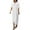 White, variant on Kureaily Women Summer Elegant Solid Color Short Sleeve Belted Shirt Dress Womens Dresses Casual Maxi Dress for Women