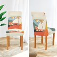 thumbnail image 3 of Yayeee 4 Pack Dining Chair Covers Stretch Parson Chairs Slipcovers Seat Protector, Beige Glasses, 3 of 6