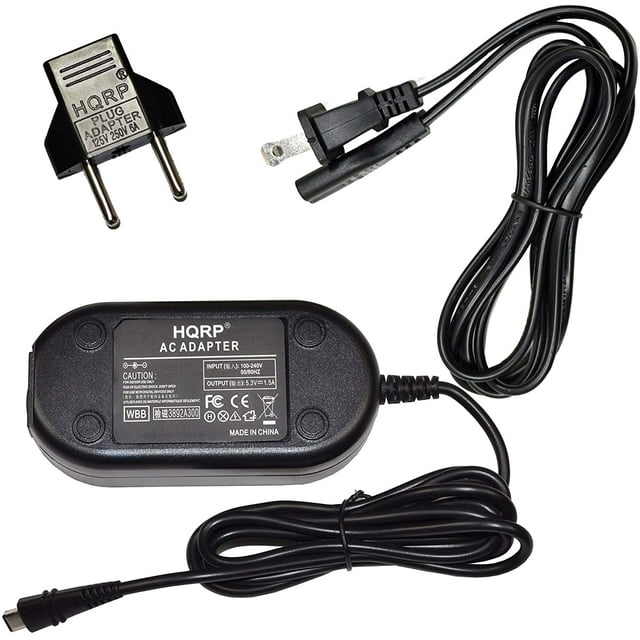 HQRP Adaptateur Secteur Chargeur pour Canon CA-110 CA110 CA-110E 5072B002AA 5072B002 5072B003AA VIXIA HF R40 HF R42 HF R400, VIXIA HF R50 HF R52, HF R500, VIXIA mini, VIXIA mini X Caméscope