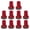 19-Red, variant on 10Pcs Woodworking Jigs Workbench Peg Brake Stops Clamp 19/20mm Dogs Woodworking Table Limit Blocks