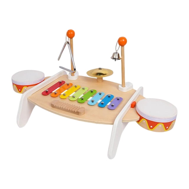 Xilófono multifunción, juguete Musical Montessori, juguete de percusión de madera, instrumentos musicales para niños, niñas, niños, regalo de