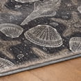 thumbnail image 5 of Addison Rugs Dream Shag Premium Machine Washable Transitional Shells Midnight Rectangle Rug, 5' x 7'6", 5 of 8