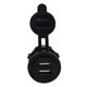 thumbnail image 4 of Speravity Enchufe de encendedor automático de plástico y Metal, 12-24V, Universal, USB Dual, a prueba de polvo, protección contra sobrecorriente, RV, Vehículos, repuestos y accesorios Mis Speravity VI016773-00B, 4 of 6