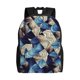 thumbnail image 1 of Disketp Abstract Blue Squares Mochila Unisex de Apertura Lateral Completa, Mochila para Laptop para Escuela, Trabajo y Viajes, 1 of 8